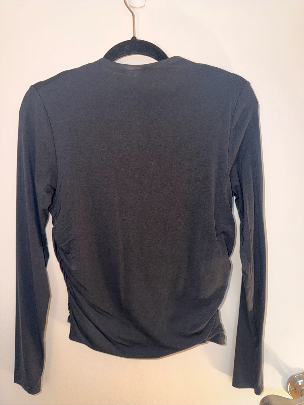 Abercrombie & Fitch Black Long Sleeve Crewneck Top